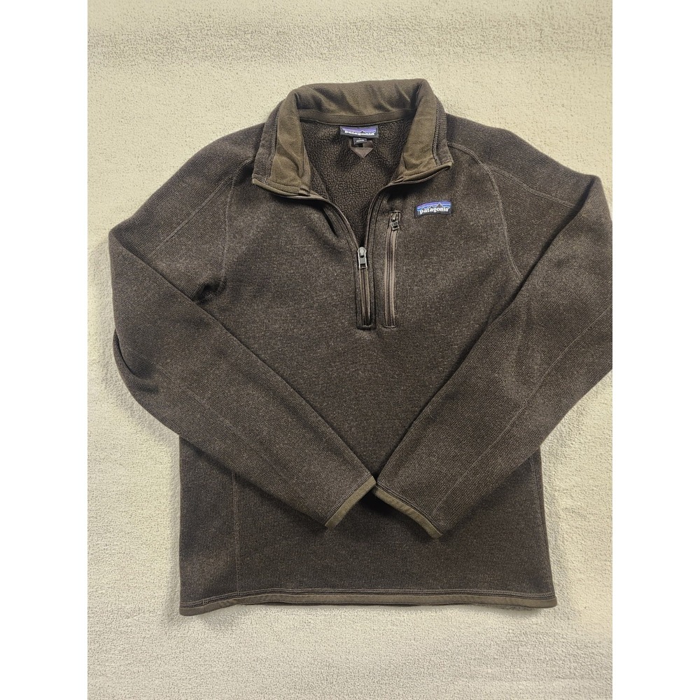 PATAGONIA Better Sweater 1/4 Zip Fleece Jacket Men's Small Pullover Black